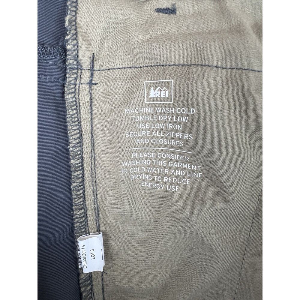 REI Men's 38x30 Gray Hiking Outdoor Camp Lightweight 100% Nylon Pant Gorpcore - Picture 6 of 9
